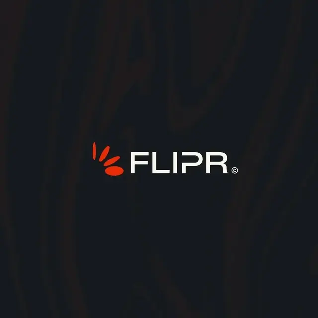Flipr logo, geometric, minimal, light