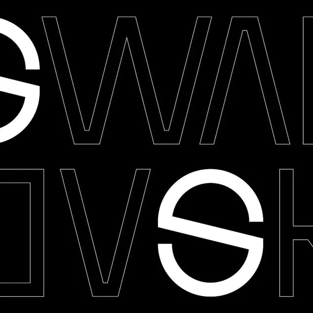 Geometric Wordmark Composition, minimal, geometric, high-contrast