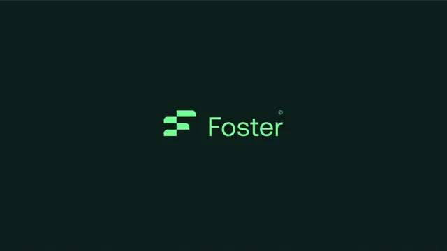Foster logo, geometric, minimal, cool