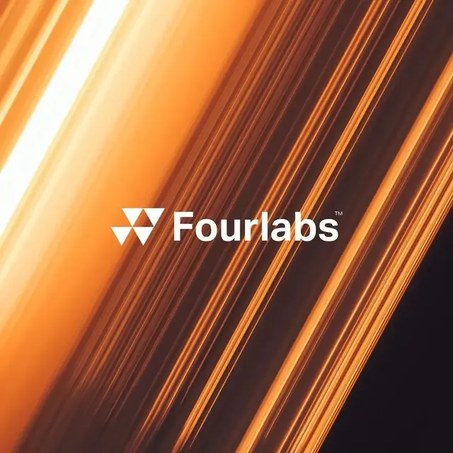 Fourlabs logo, geometric, minimal, light