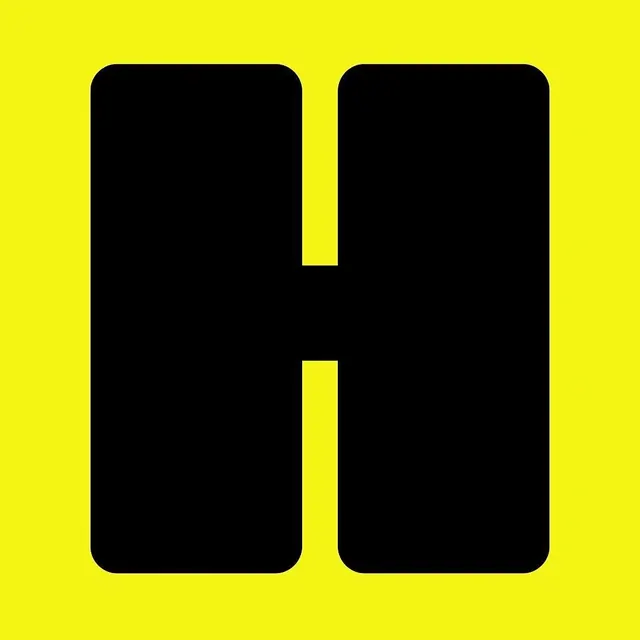 Bold H Lettermark, minimal, geometric, high-contrast