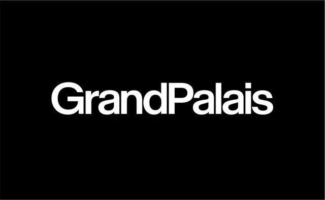 Grand Palais logo, geometric, minimal, light