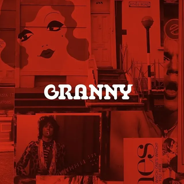 Granny logo, playful, light