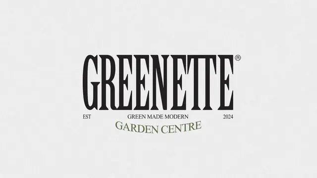Greenette logo, luxury, dark