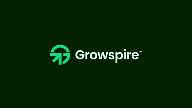 Growspire logo, geometric, minimal, cool