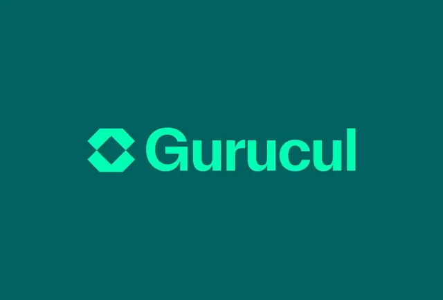 Gurucul logo, geometric, minimal, cool