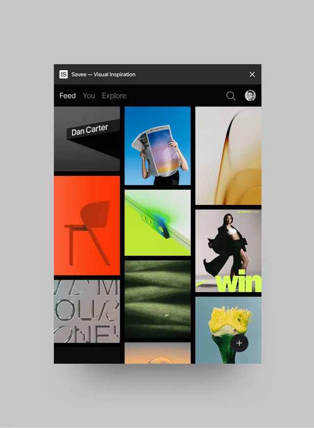 Visual Inspiration Grid, minimal, editorial, high-contrast