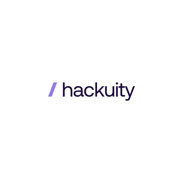 Hackuity logo, minimal, geometric, cool