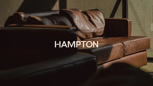 Hampton logo, minimal, light