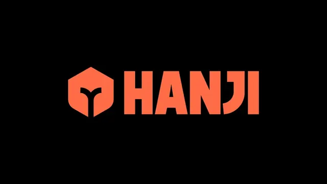 Hanji logo, geometric, minimal, warm