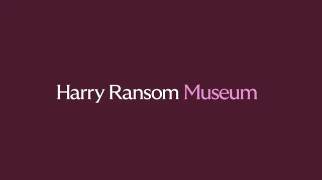 Harry Ransom Center logo, minimal, luxury, light