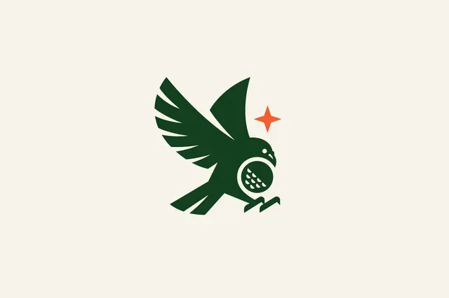 Hatch Golf logo, geometric, minimal, cool