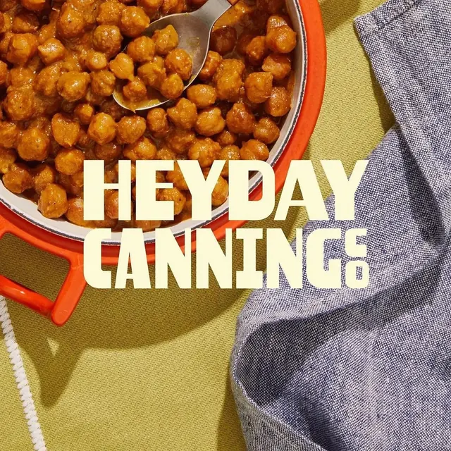 Heyday Canning Co logo, minimal, light