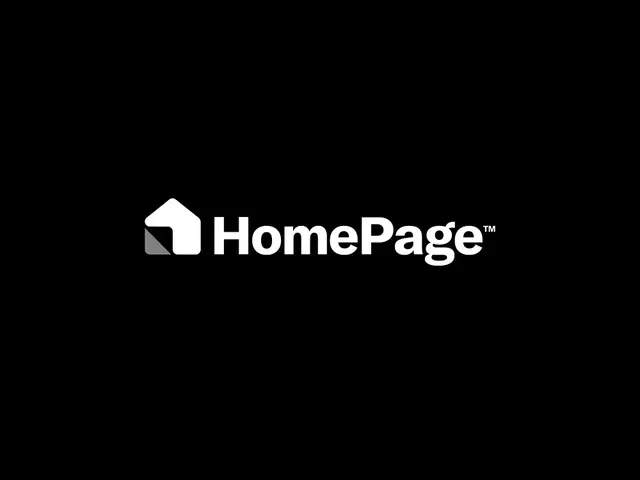 HomePage logo, geometric, minimal, light