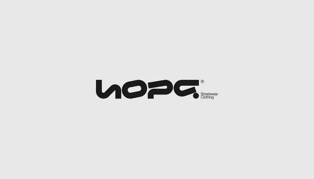 Hope logo, geometric, minimal, dark