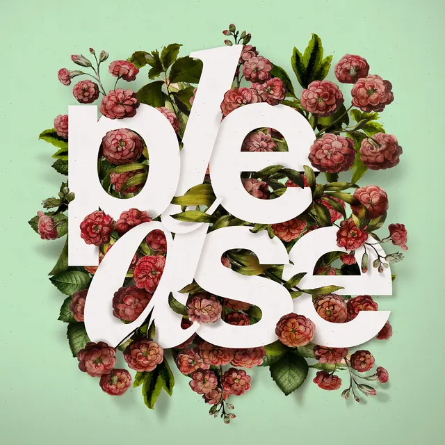 Floral Wordmark Composition, organic, maximalist, vibrant