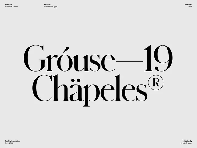 Gróuse Chapeles Wordmark