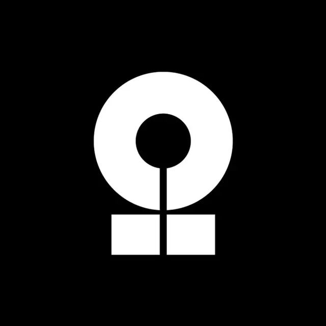 Geometric Abstract Logo, minimal, geometric, high-contrast