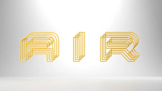 Linear RIR Wordmark, minimal, geometric, light