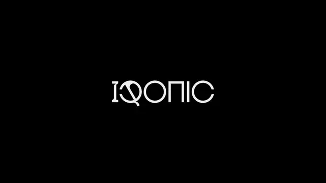 Iconiq logo, geometric, minimal, light