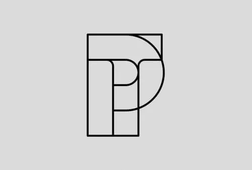Geometric Monogram Logo, minimal, geometric, monochrome