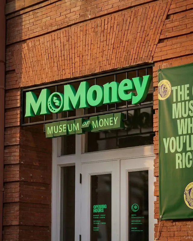 Mo Money museum brand identity system (slide 6)