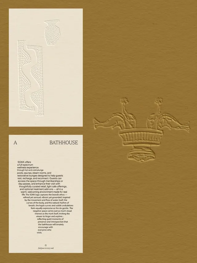 SOAK bathhouse visual identity system (slide 7)