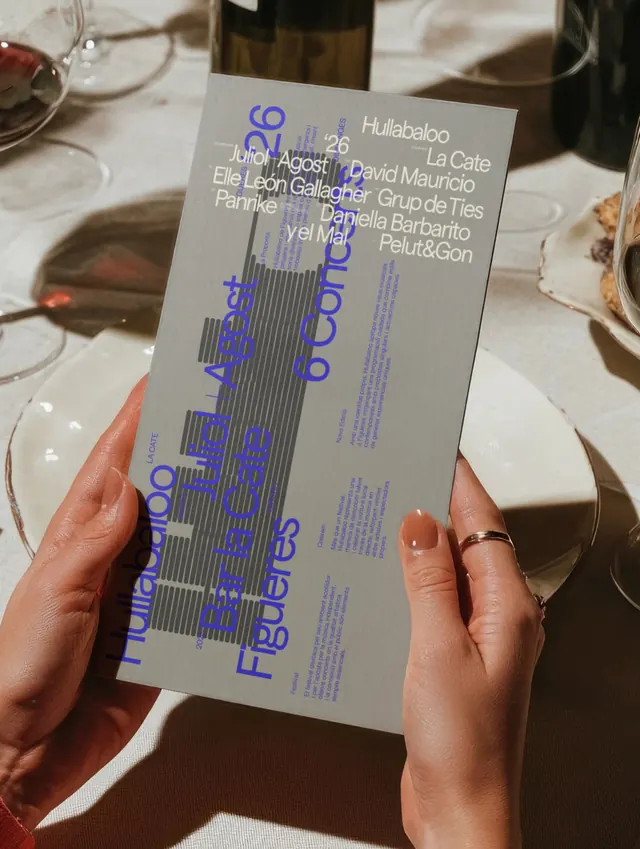 Hullabaloo 2026 festival identity system, playful, geometric, vibrant
