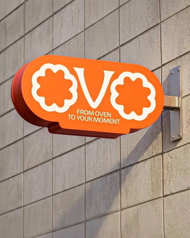 OVO egg tart brand identity and packaging (slide 10)
