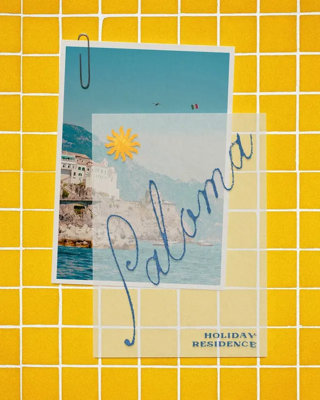 Paloma Mediterranean holiday residence brand identity (slide 2)