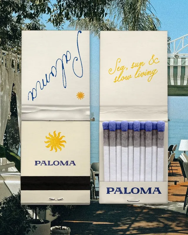 Paloma Mediterranean holiday residence brand identity (slide 5)