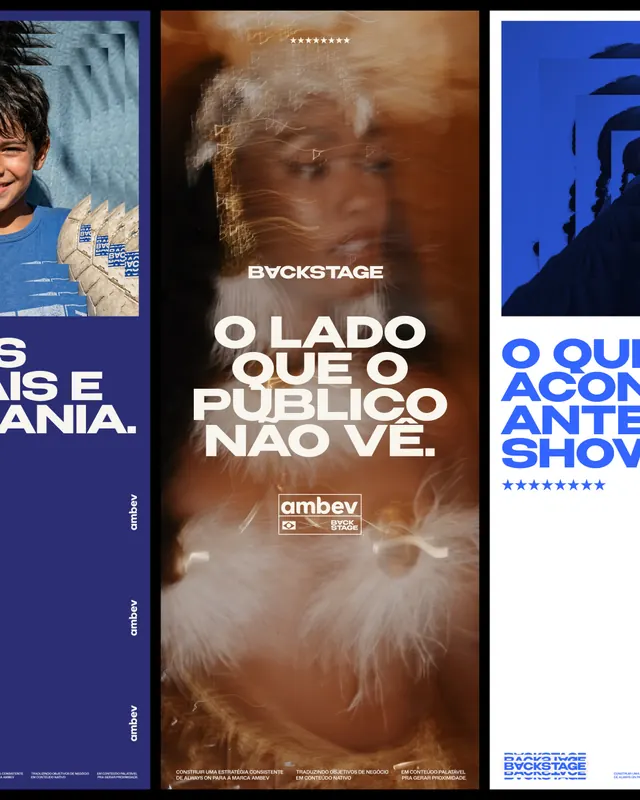 Ambev Backstage institutional branding campaign (slide 6)