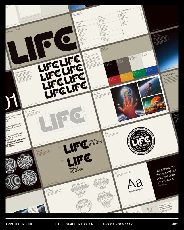 LIFE Space Mission brand identity system (slide 2)