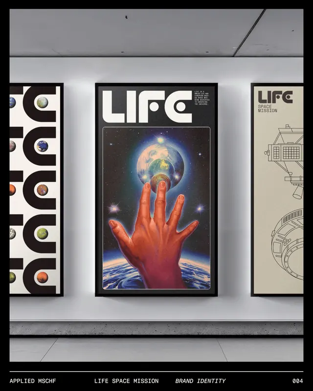 LIFE Space Mission brand identity system (slide 4)