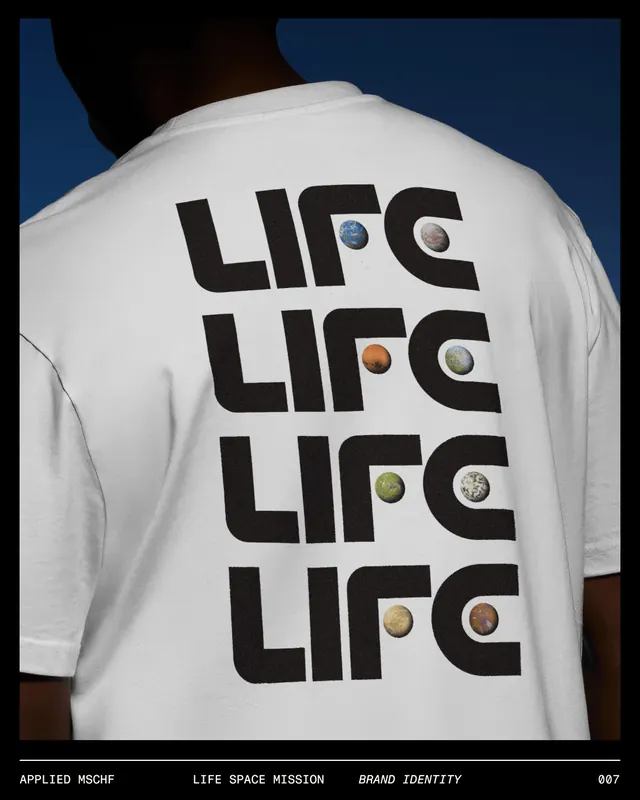 LIFE Space Mission brand identity system (slide 7)