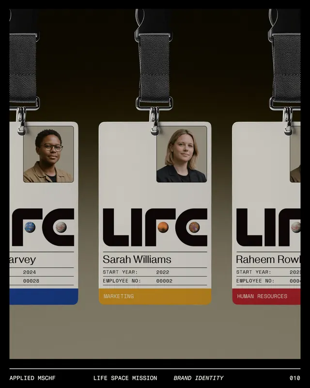 LIFE Space Mission brand identity system (slide 10)