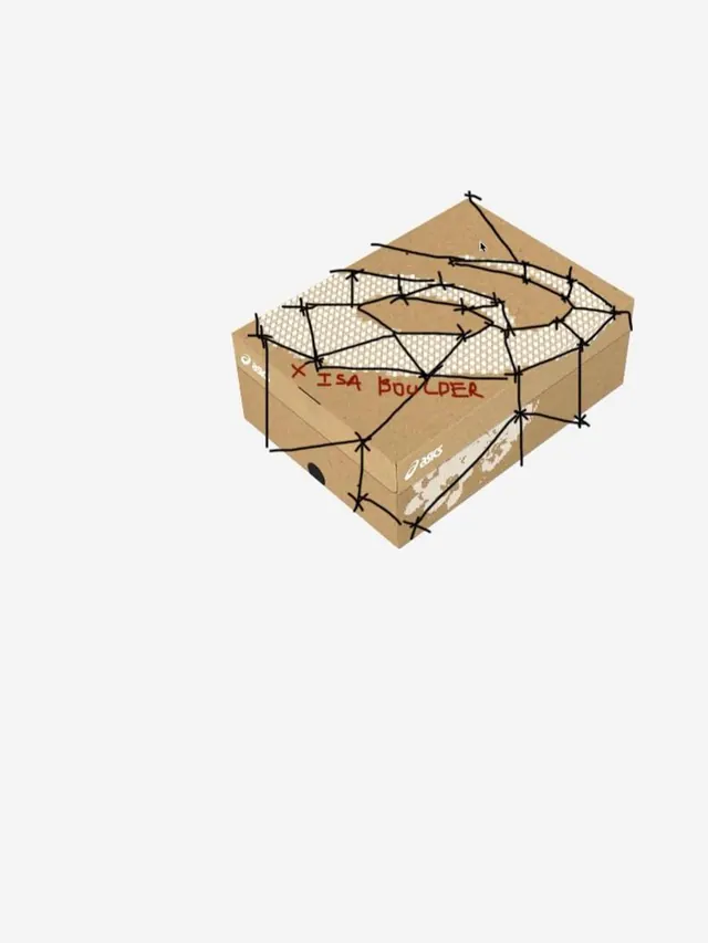 ASICS × ISA Boulder brand identity and packaging system (slide 5)