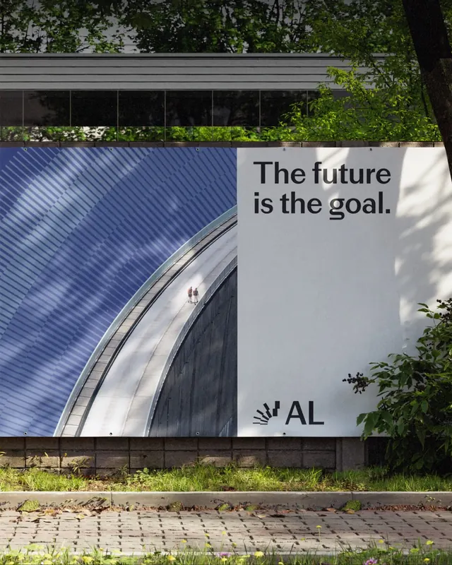 Lazzari Group brand identity system for three renewable companies (slide 12), minimal, geometric, vibrant