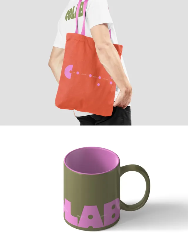 COLAB creative studio brand identity (slide 8)