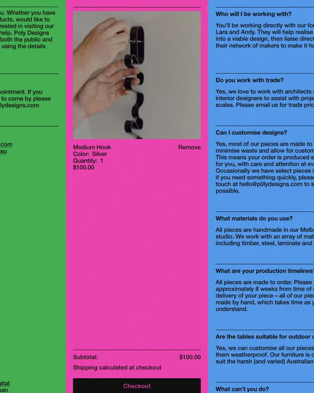 Poly Studio brand identity and website (slide 5)