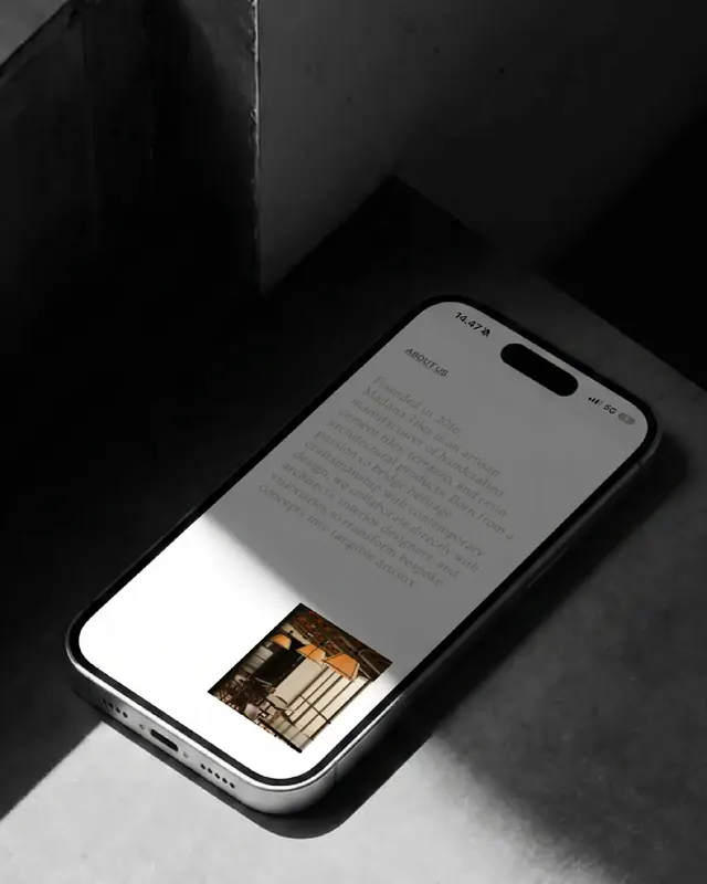 MADANA Tiles identity refresh case study by Akronim (slide 19), minimal, luxury, neutral
