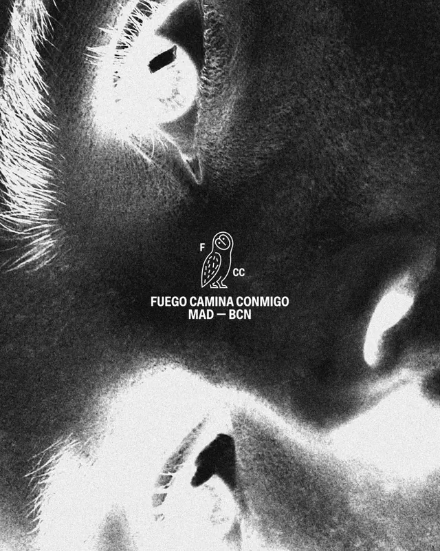 Fuego Camina Conmigo brand identity evolution carousel (slide 9)
