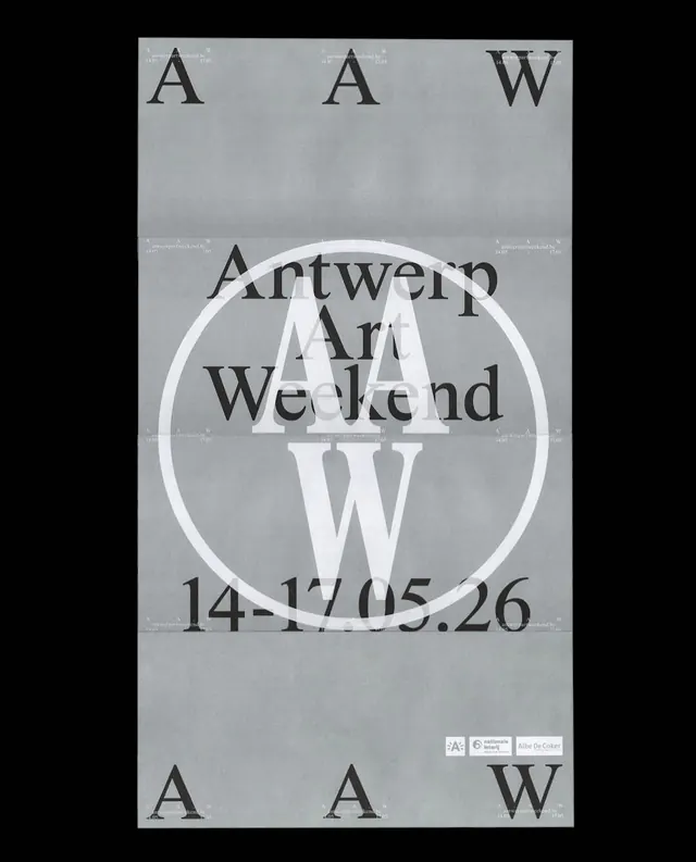 Antwerp Art identity system and materials (slide 2)
