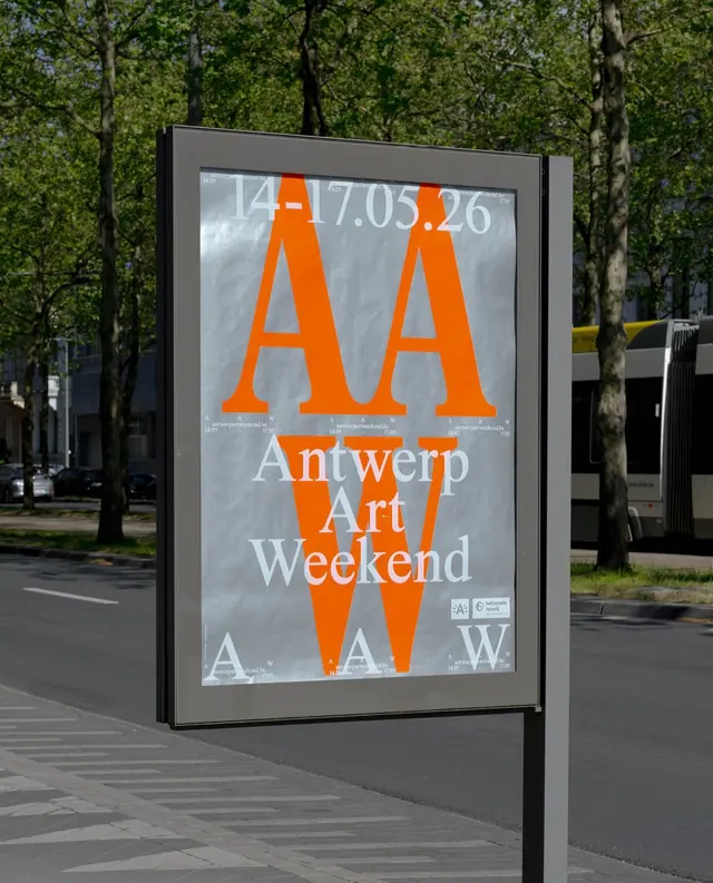 Antwerp Art identity system and materials (slide 4)