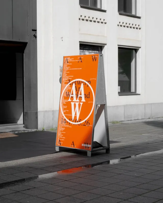 Antwerp Art identity system and materials (slide 13)