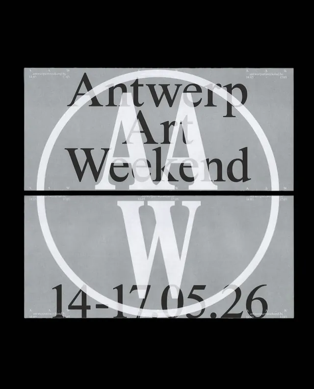 Antwerp Art identity system and materials (slide 16)