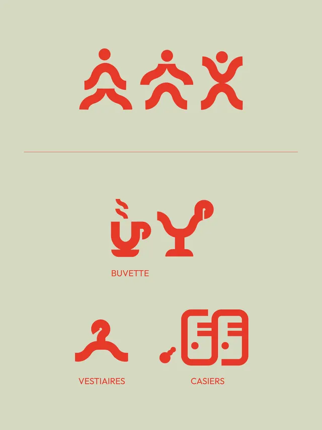 SONA Sauna Social Club brand identity system (slide 9), geometric, playful, vibrant