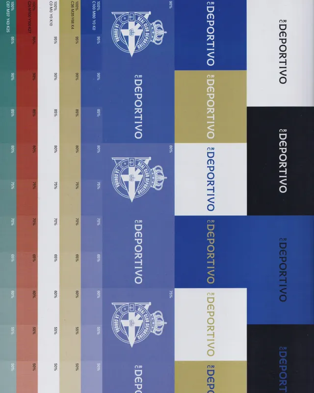 RC Deportivo football club identity refresh (slide 2)