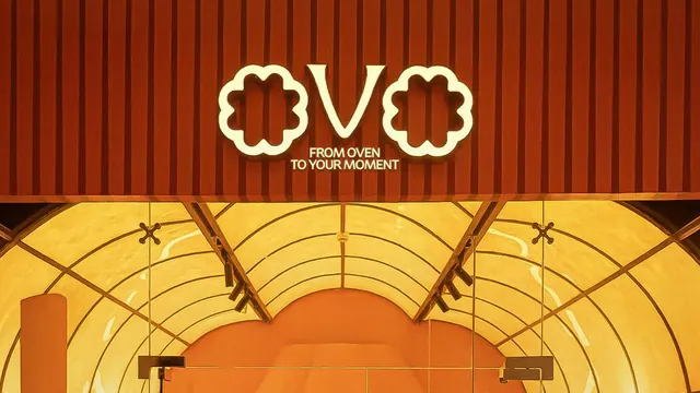 OVO egg tart brand identity and packaging (slide 5)