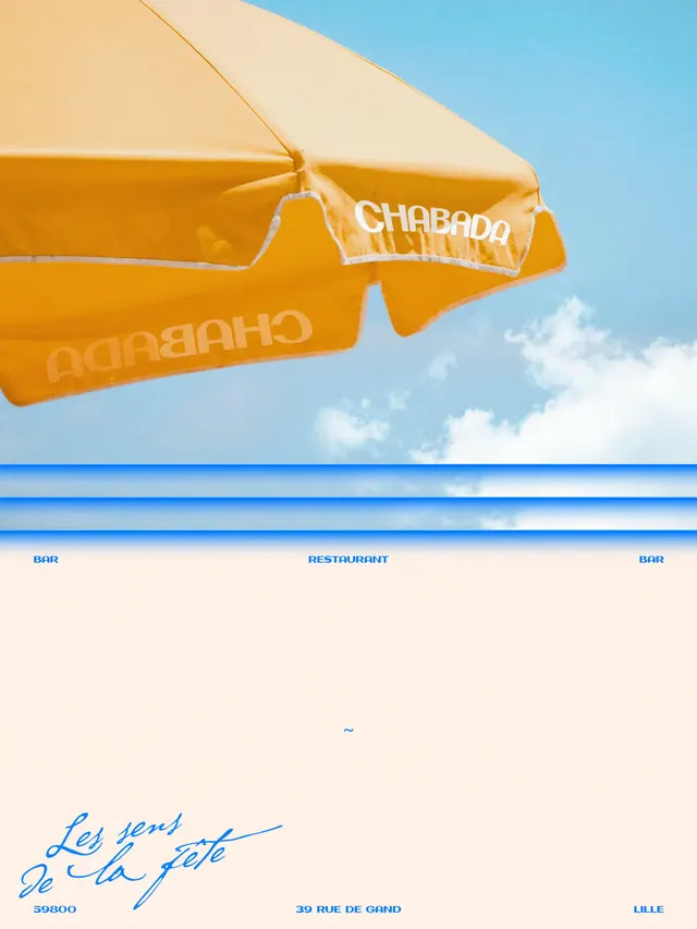 Chabada bar-restaurant identity and environmental design (slide 2)